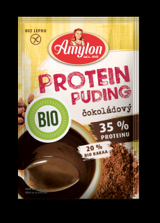 Amylon budyń proteinowy o smaku czekoladowym bez dodatku cukrów bezglutenowy bio 45 g