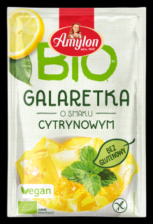 Amylon galaretka z agarem o smaku cytrynowym bezglutenowa bio 40 g