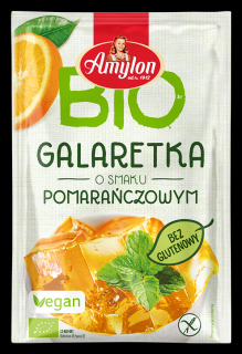 Amylon galaretka z agarem o smaku pomarańczowym bezglutenowa bio 40 g