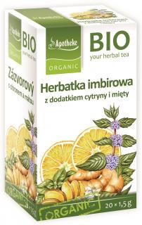 Apotheke herbatka imbirowa (cytryna i mięta) bio (20 x 1,5 g) 30 g