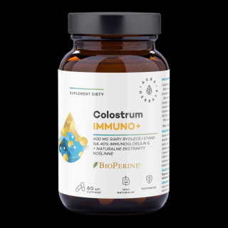Aura Herbals Colostrum Immuno + BioPerine 60 kapsułek