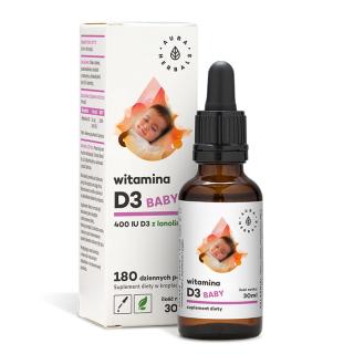 AURA HERBALS Witamina D3 Baby 400IU 30ml