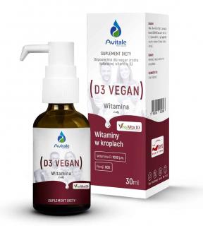 AVITALE Naturalna witamina D3 Vegan 1000 j.m. 30ml