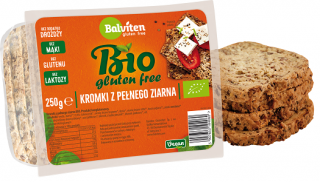 Balviten chleb z pełnego ziarna krojony bezglutenowy bio 250 g