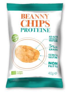 Beanny chips prażynki proteinowe z soczewicy bezglutenowe bio 40 g