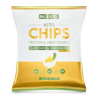 BeKeto Keto Chipsy - Ser Szwajcarski  Francuska Cebulka 30g