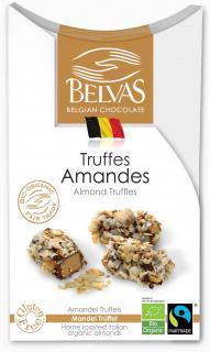 Belvas czekoladki belgijskie trufle z migdałami fair trade bezglutenowe bio 100 g