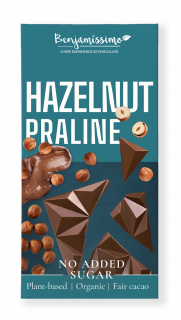 Benjamissimo czekolada z orzechami laskowymi bez dodatku cukrów bezglutenowa bio 60 g