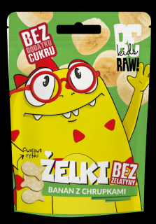 BeRAW Kids Żelki Banan z chrupkami 35 g