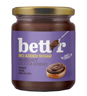 Bett'r krem orzechy laskowe  kakao bez dodatku cukrów bio 250 g