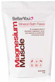 BETTERYOU Magnesium Flakes Muscle - Płatki Magnezowe do kąpieli (1 kg)