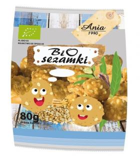 Bio ania ciastka z sezamem bio 80 g