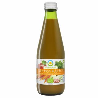 Bio food sok jabłkowo  marchwiowy nfc bezglutenowy bio 300 ml