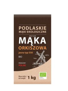 Bio life mąka orkiszowa jasna typ 550 bio 1 kg