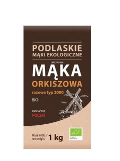 Bio life mąka orkiszowa razowa typ 2000 bio 1 kg