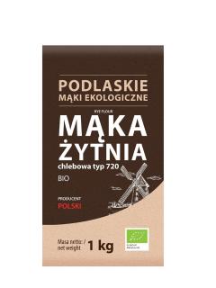 Bio life mąka żytnia chlebowa typ 720 bio 1 kg