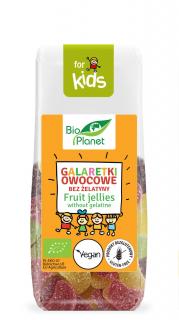 Bio planet galaretki owocowe bez żelatyny bezglutenowe bio 100 g