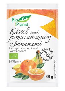Bio planet kisiel o smaku pomarańczowym z bananami bio 38 g