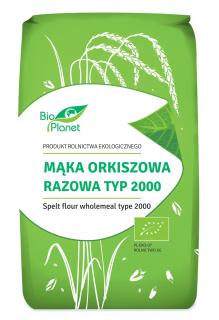 Bio planet mąka orkiszowa razowa typ 2000 bio 500 g