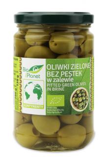 Bio planet oliwki zielone bez pestek w zalewie bio 280 g (150 g)
