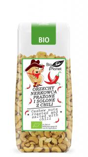 Bio planet orzechy nerkowca prażone i solone z chili bio 100 g