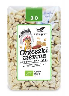 Bio planet orzeszki ziemne prażone bez soli bio 350 g
