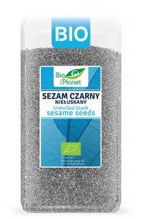 Bio planet sezam czarny niełuskany bio 400 g