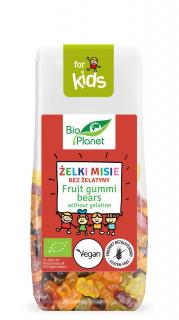 Bio planet żelki misie bez żelatyny bezglutenowe bio 100 g