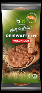 Bio zentrale wafle ryżowe z mleczną czekoladą bezglutenowe bio 100 g