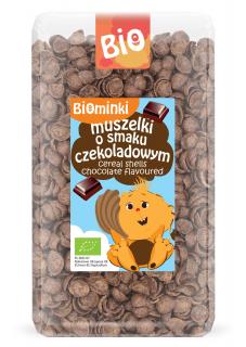 Biominki muszelki o smaku czekoladowym bio 300 g