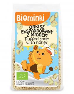 Biominki orkisz ekspandowany z miodem bio 210 g