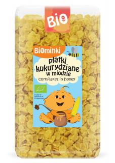 Biominki płatki kukurydziane w miodzie bio 300 g