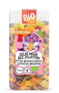 Biominki żelki misie bez żelatyny bezglutenowe bio 400 g