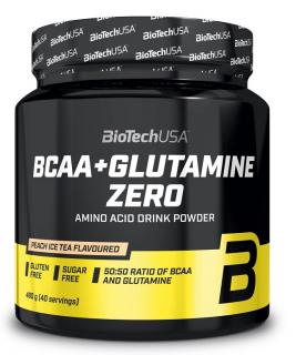 BioTech USA BCAA + Glutamine Zero 480 g o smaku pomarańczowym