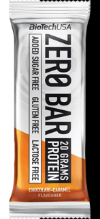 Biotech Zero Bar - Baton Proteinowy - 50g - Czekolada Karmel