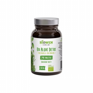 Biowen BIO Algae Detox chlorella spirulina 500 mg 240 tabletek
