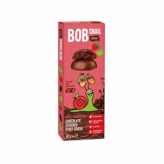 Bob snail przekąska choco jabłko  truskawka w mlecznej czekoladzie bielgijskiej bez dodatku cukrów bezglutenowa 30 g