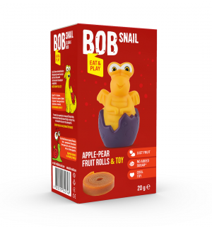 Bob snail przekąska eat  play jabłko  gruszka z zabawką bezglutenowa 20 g