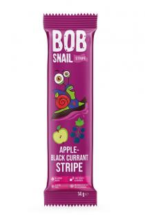 Bob snail przekąska stripe jabłko  czarna porzeczka bez dodatku cukrów bezglutenowa 14 g