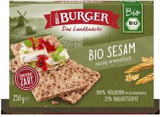 Burger pieczywo chrupkie błonnikowe żytnie razowe z sezamem bio 250 g