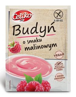 Celiko budyń o smaku malinowym bezglutenowy 40 g