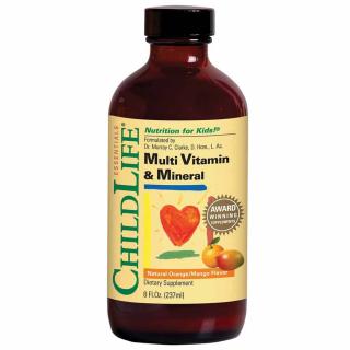 ChildLife Best Multi Vitamin  Mineral (Witaminy i Minerały dla Dziecka) 237 ml Pomarańcz - Mango