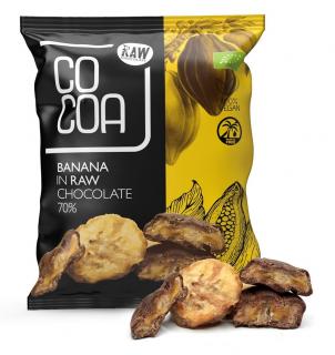 Cocoa banany w surowej czekoladzie bio 70 g