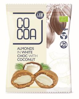 Cocoa migdały w białej polewie kokosowej bio 70 g