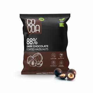 Cocoa orzechy laskowe w czekoladzie ciemnej 88 % bio 70 g