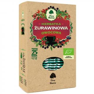 Dary natury herbatka żurawinowo  owocowa bio (25 x 2,5 g) 62,5 g