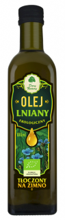 Dary natury olej lniany tłoczony na zimno bio 100 ml