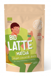Diet-food latte matcha  napój kokosowy z matchą bio 200 g  diet