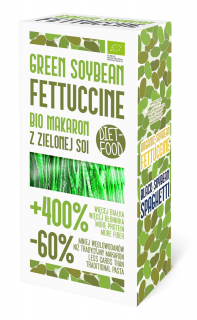 Diet-food makaron proteinowy (z soi zielonej) fettuccine bezglutenowy bio 200 g  diet