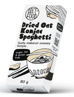 Diet-food makaron suchy (konjac  owies) spaghetti bezglutenowy 80 g  diet